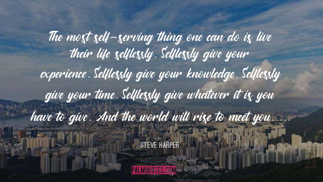 Serving quotes by Steve Harper