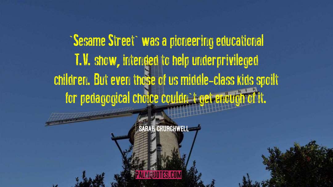 Sesame Street quotes by Sarah Churchwell