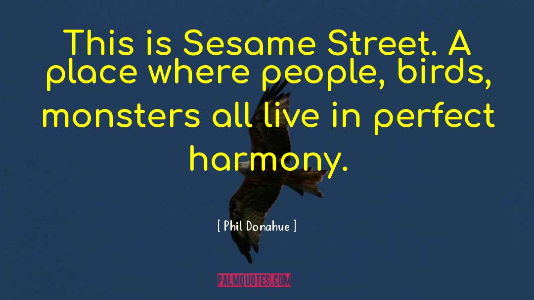 Sesame Street quotes by Phil Donahue