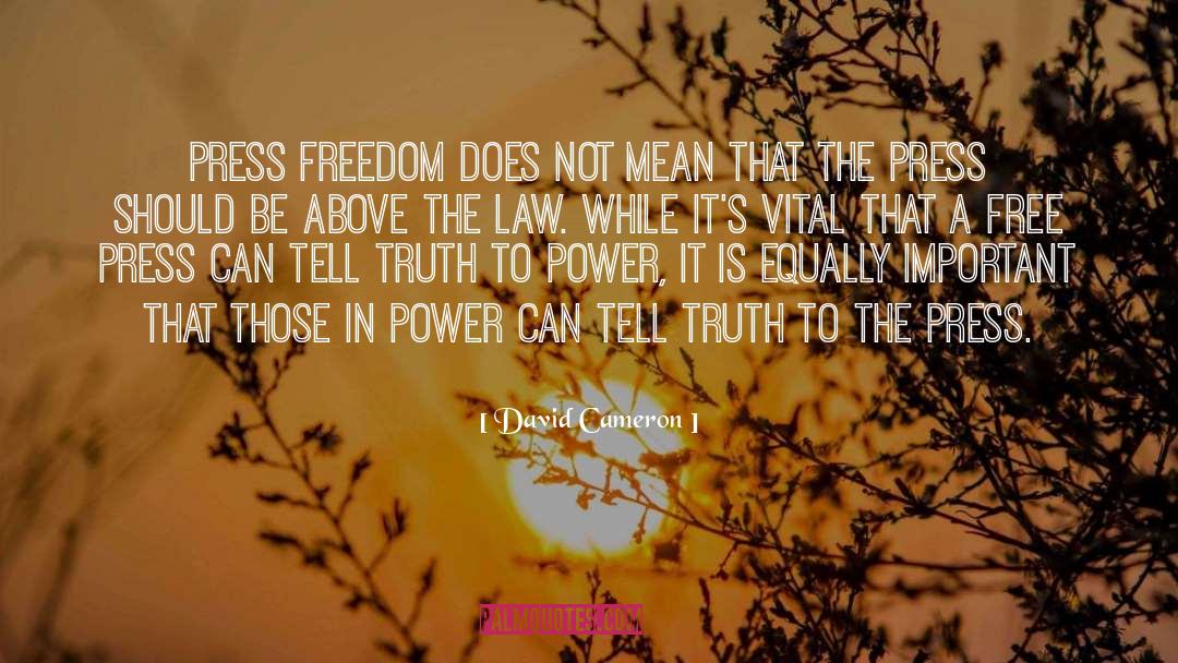 Set The Truth Free quotes by David Cameron