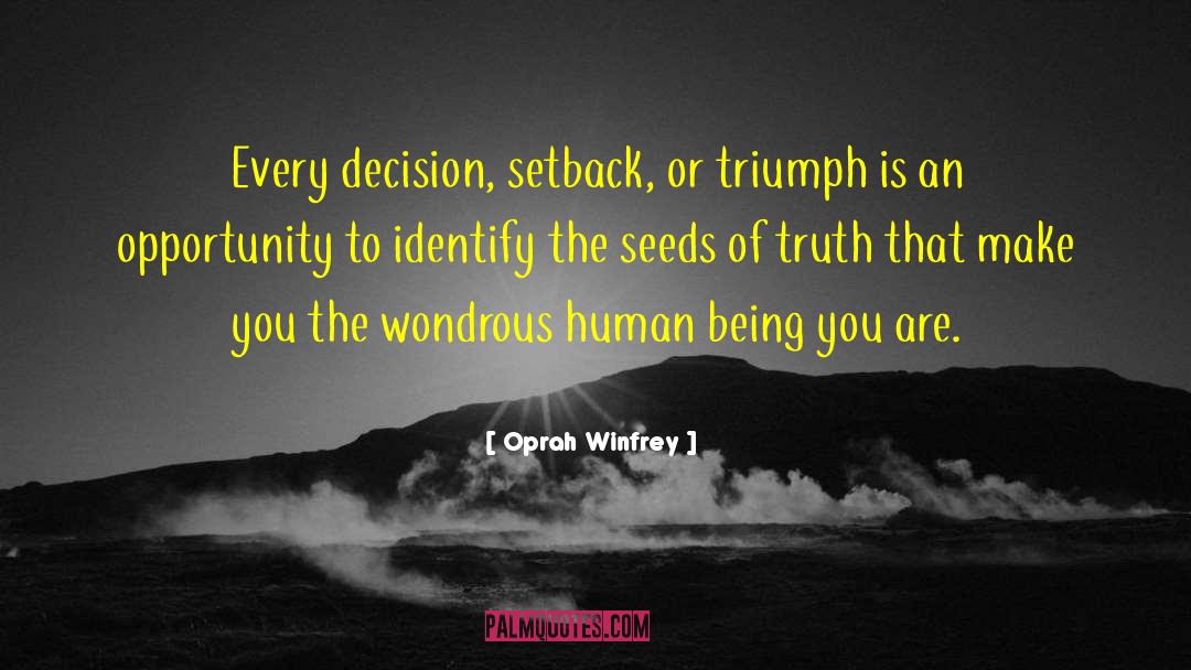 Setback quotes by Oprah Winfrey
