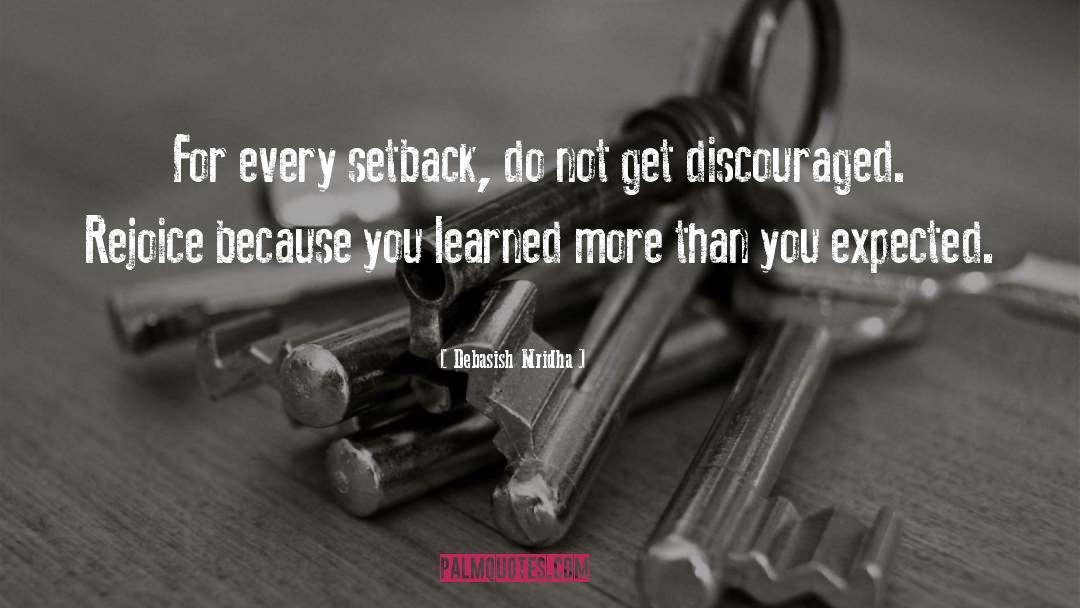 Setback quotes by Debasish Mridha