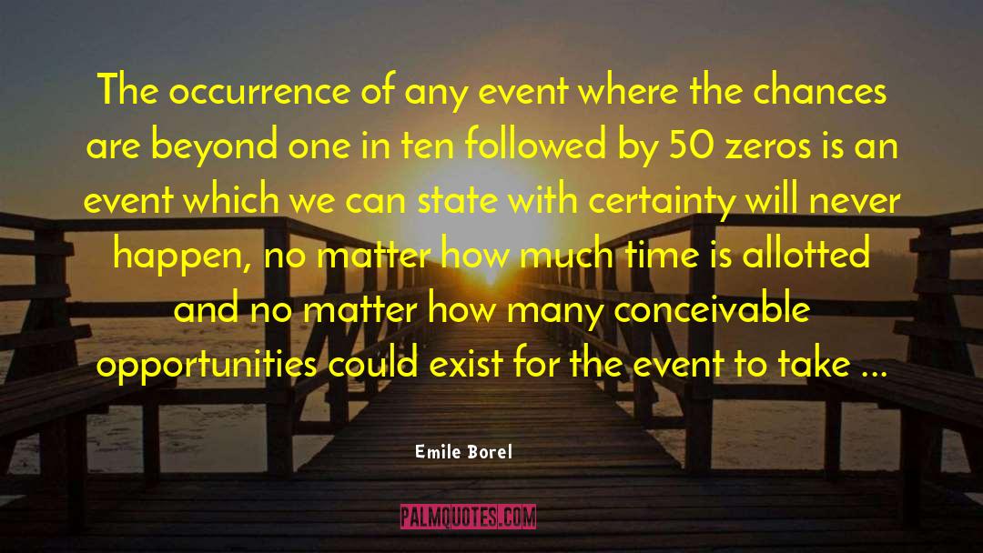 Setliff Place quotes by Emile Borel