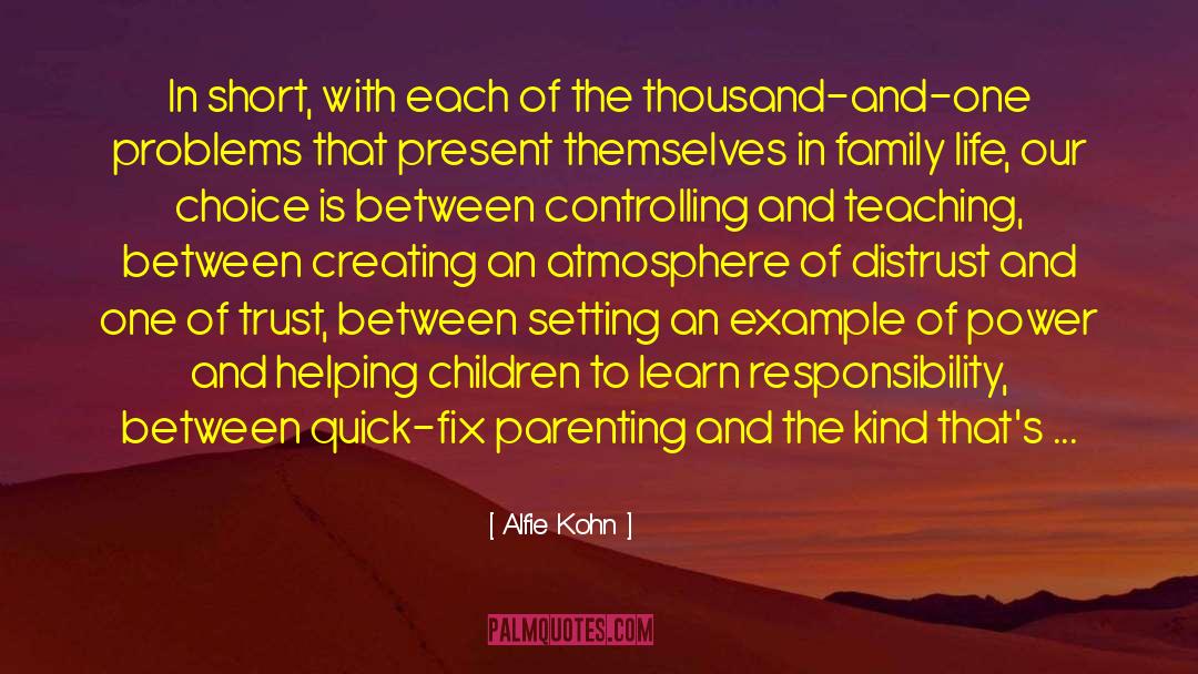 Setting An Example quotes by Alfie Kohn