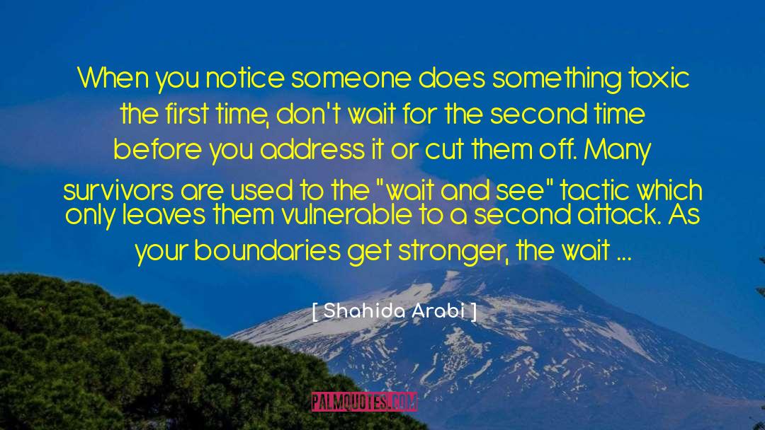 Setting Healthy Boundaries quotes by Shahida Arabi