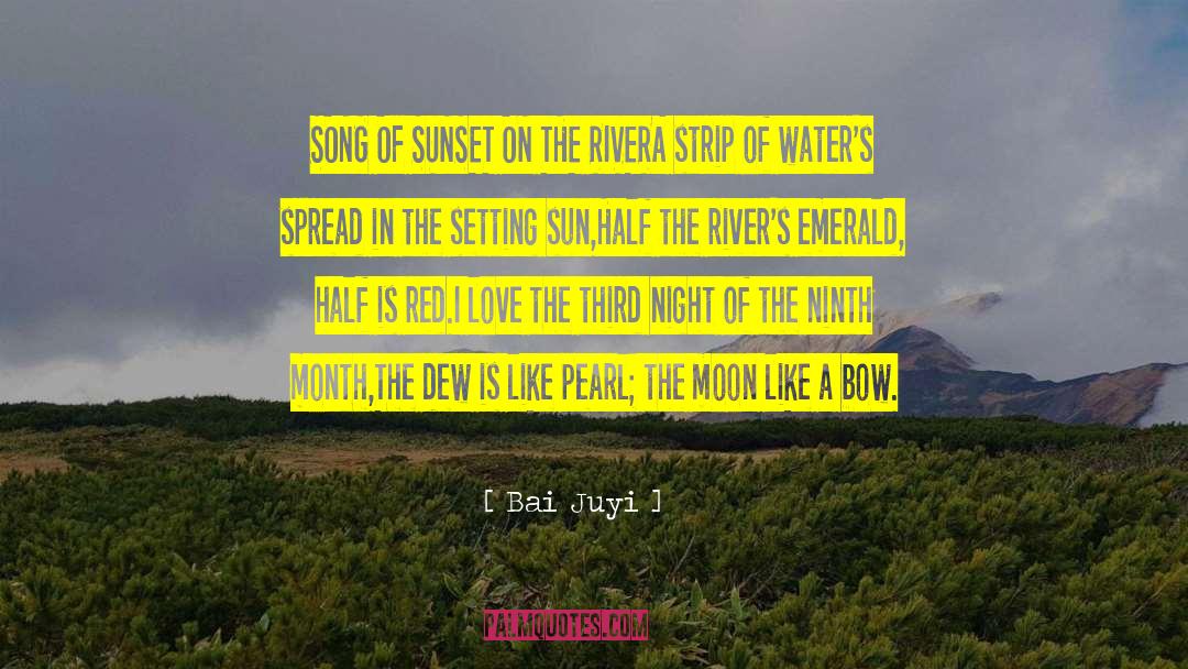 Setting Sun quotes by Bai Juyi