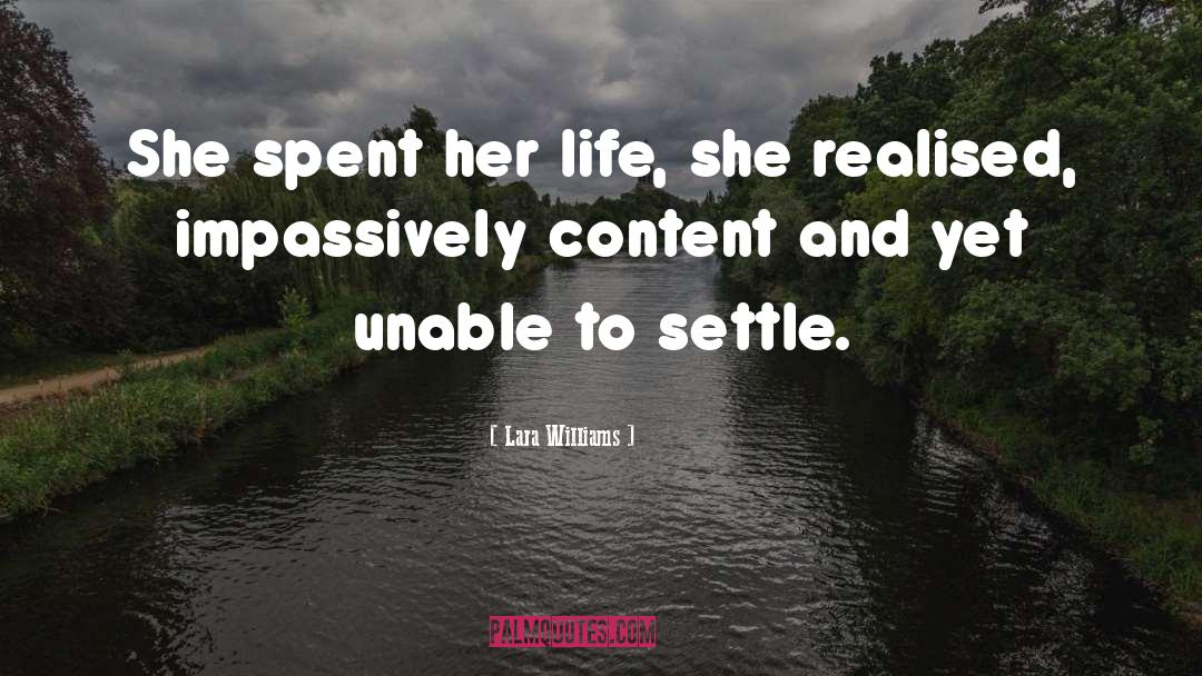 Settle quotes by Lara Williams
