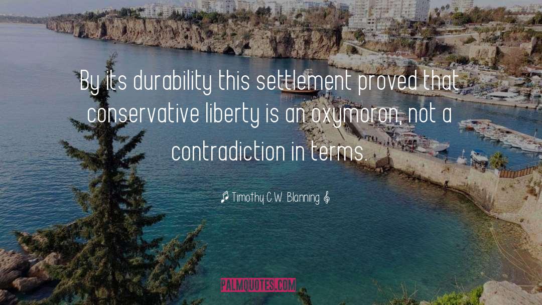 Settlement quotes by Timothy C.W. Blanning