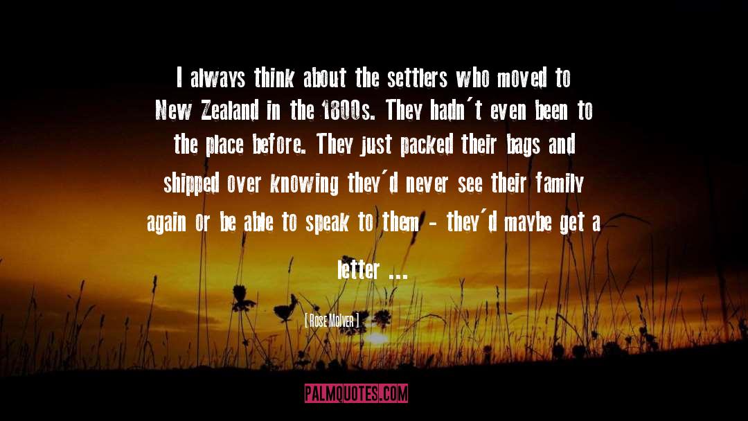 Settlers quotes by Rose McIver
