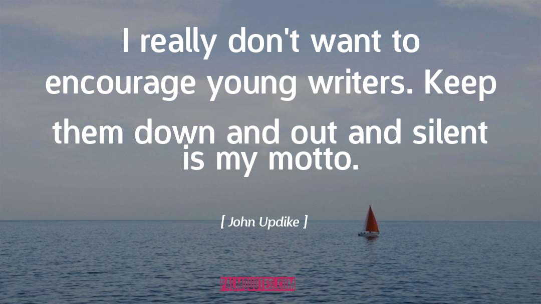 Settling Down Young quotes by John Updike
