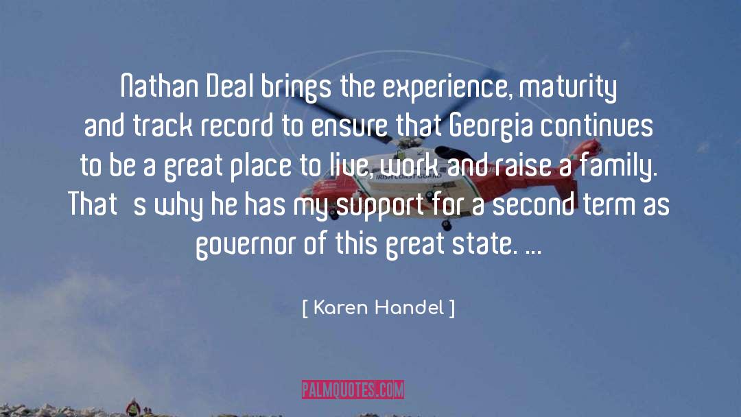 Settling For Second quotes by Karen Handel