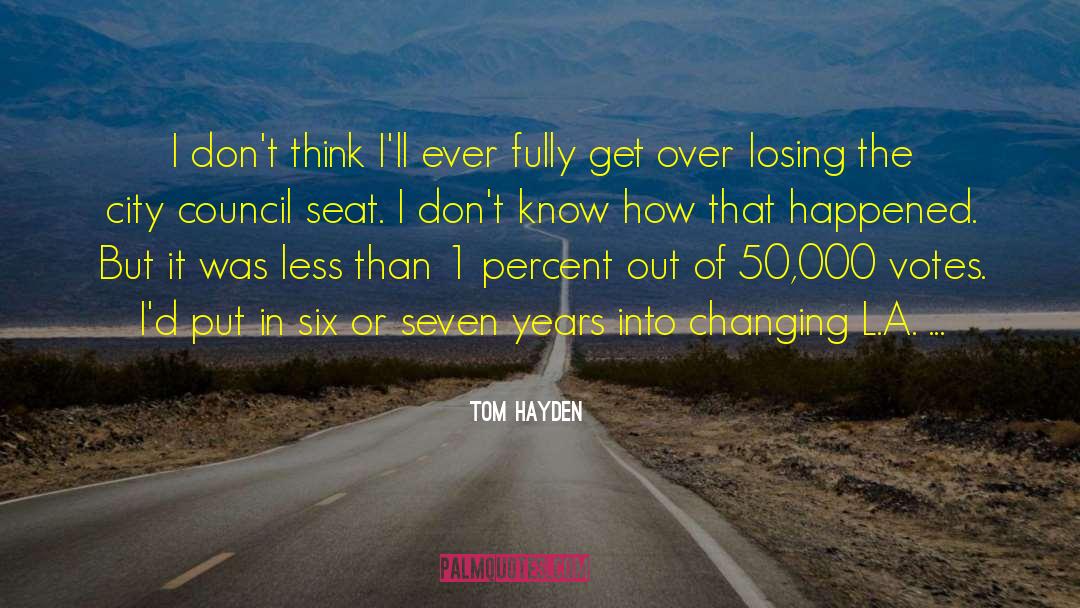 Seven Nights quotes by Tom Hayden