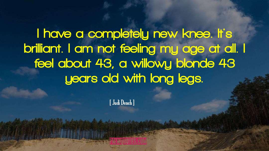 Seventeen Years Old quotes by Judi Dench