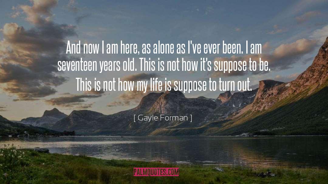 Seventeen Years Old quotes by Gayle Forman