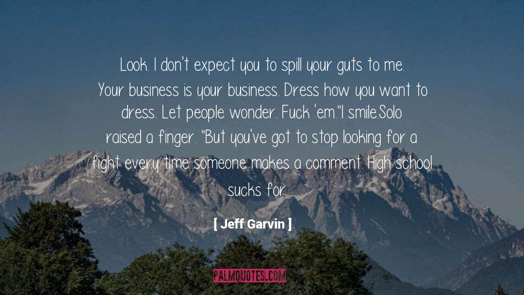 Severe Dress quotes by Jeff Garvin