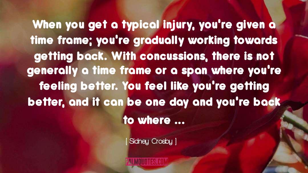 Severities Of Concussions quotes by Sidney Crosby
