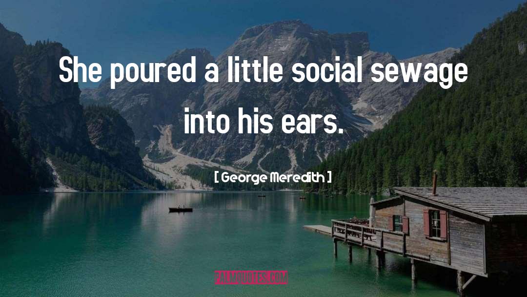 Sewage quotes by George Meredith