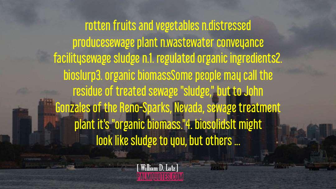 Sewage quotes by William D. Lutz