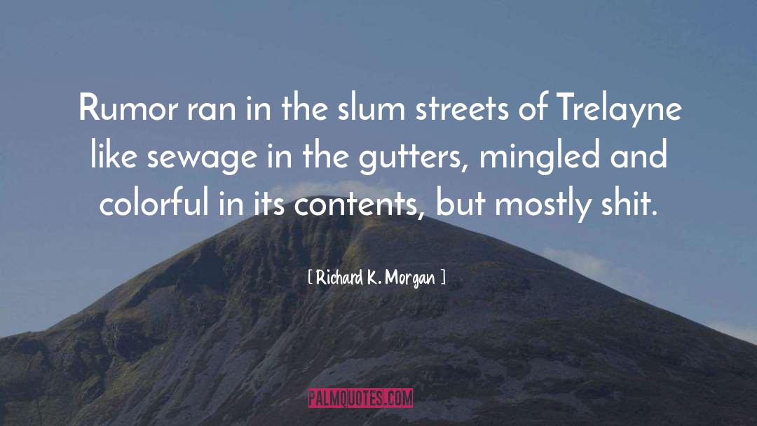 Sewage quotes by Richard K. Morgan