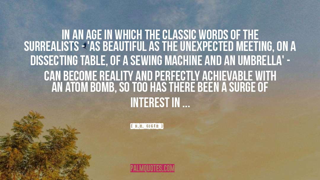 Sewing Machine quotes by H.R. Giger