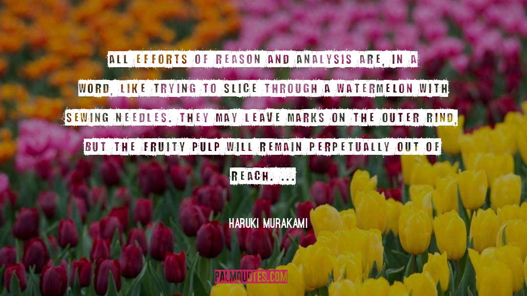 Sewing quotes by Haruki Murakami