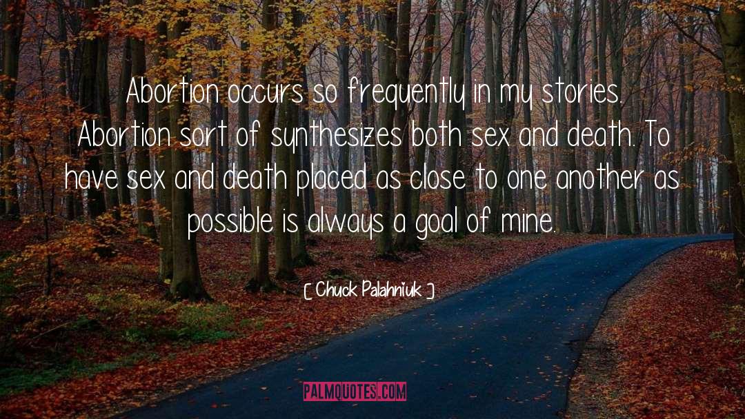 Sex And Death quotes by Chuck Palahniuk