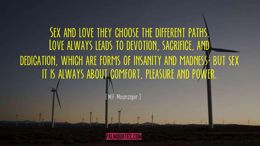 Sex And Love quotes by M.F. Moonzajer