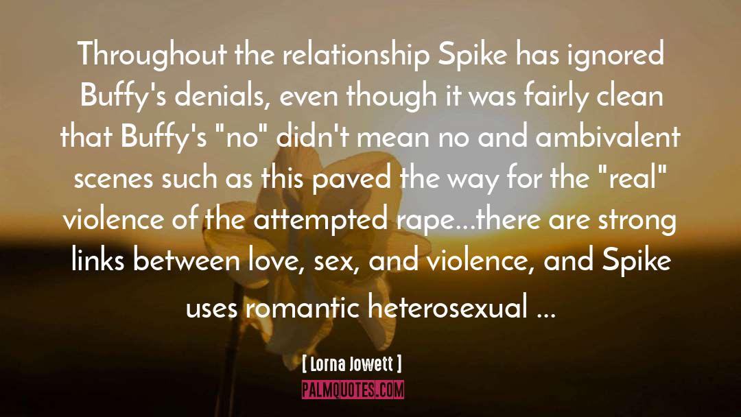Sex And Violence quotes by Lorna Jowett