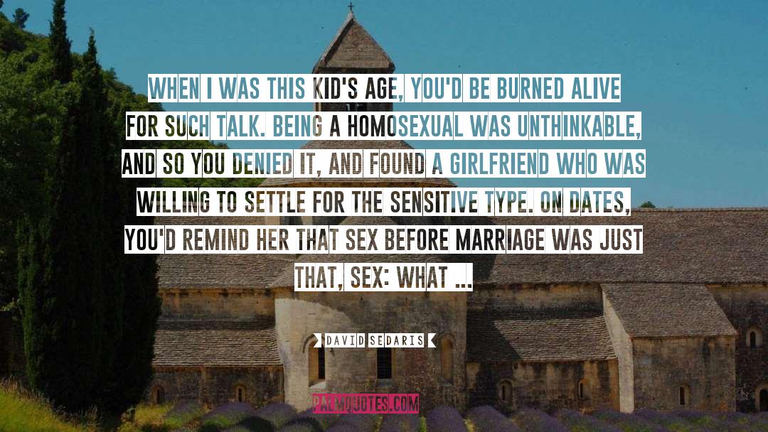 Sex Before Marriage quotes by David Sedaris