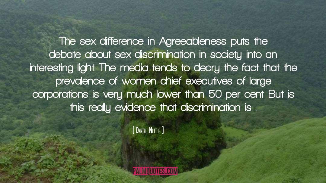 Sex Discrimination quotes by Daniel Nettle