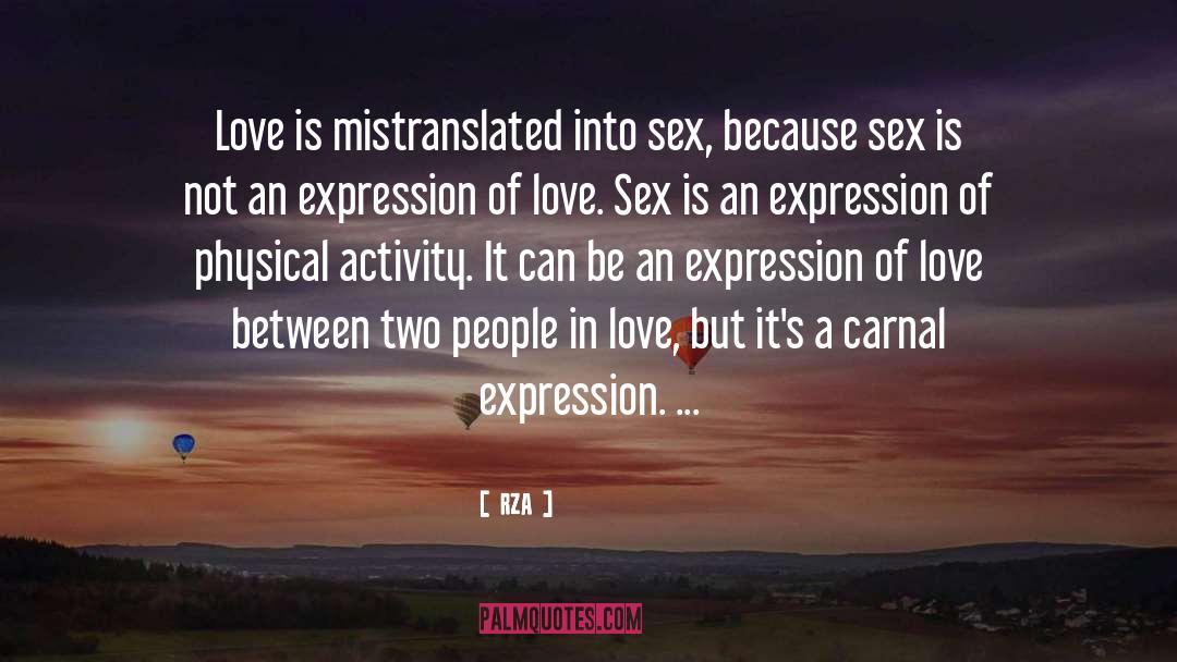 Sex Love quotes by RZA