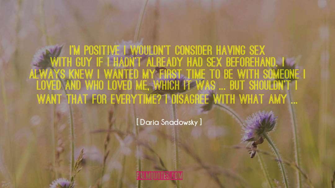 Sex Positive Feminism quotes by Daria Snadowsky