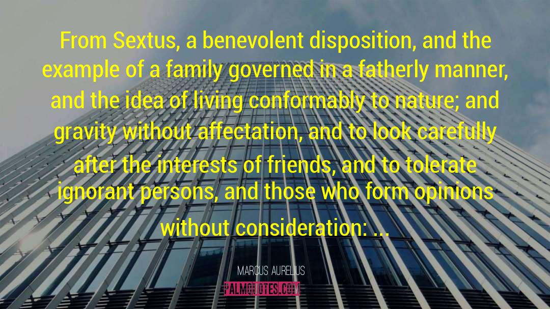 Sextus quotes by Marcus Aurelius