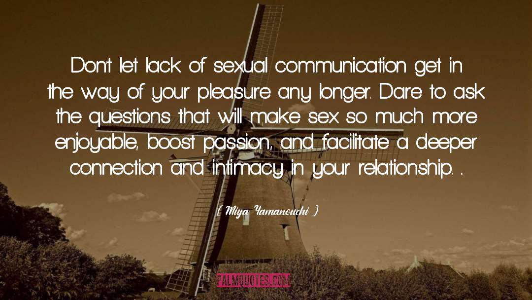 Sexual Communication quotes by Miya Yamanouchi
