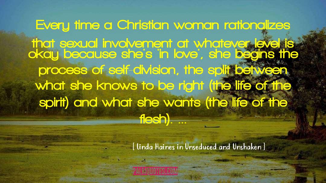 Sexual Division Of Labour quotes by Linda Haines In Unseduced And Unshaken