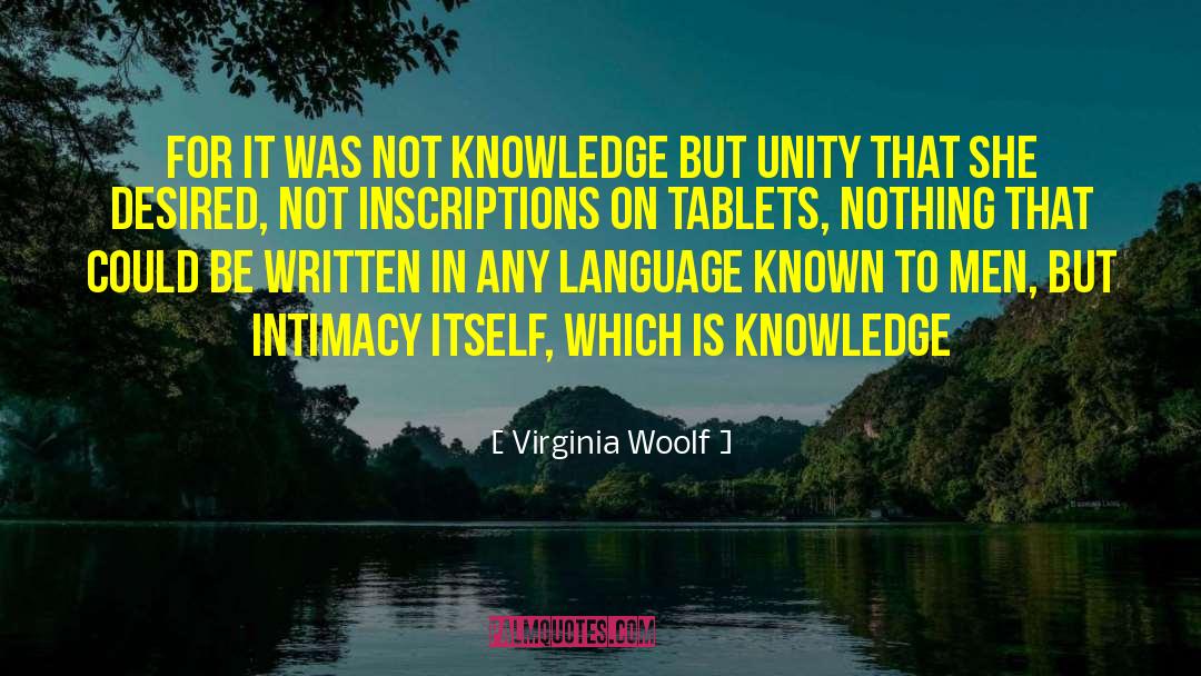 Sexual Intimacy quotes by Virginia Woolf