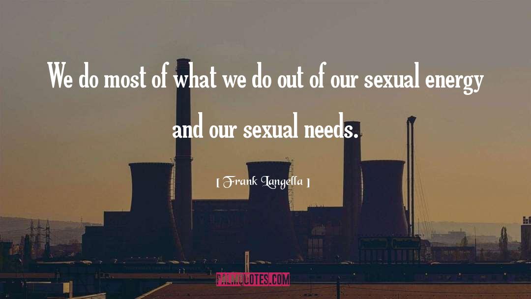 Sexual Needs quotes by Frank Langella
