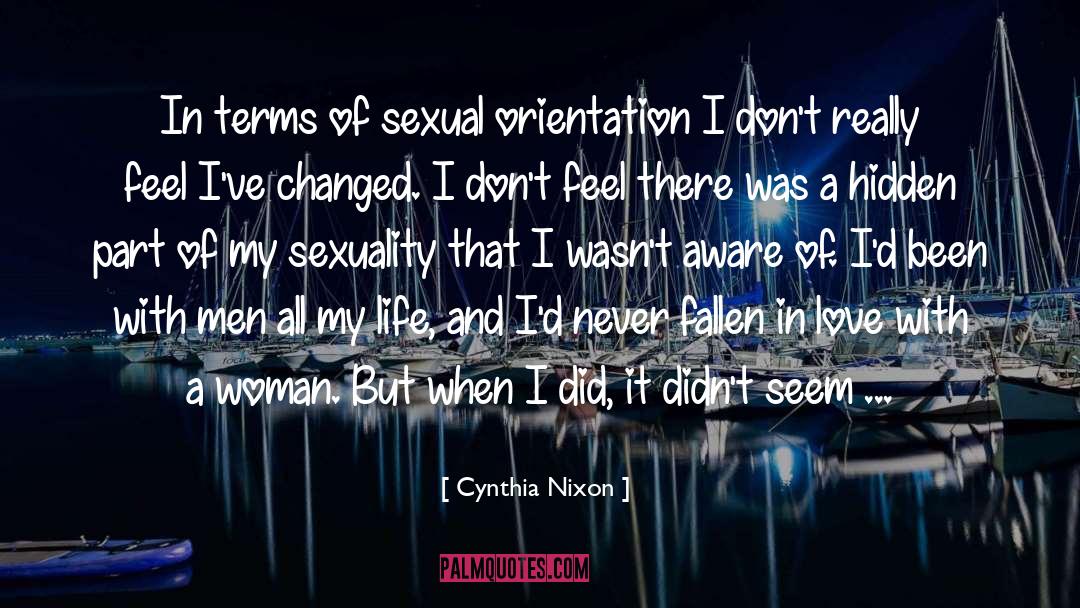 Sexual Orientation quotes by Cynthia Nixon