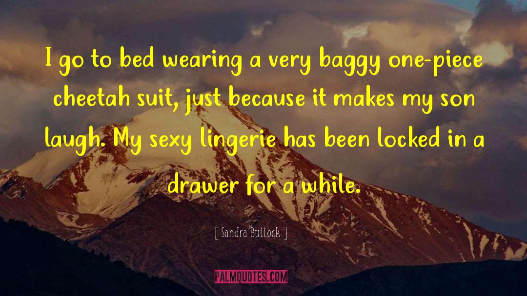 Sexy Lingerie quotes by Sandra Bullock