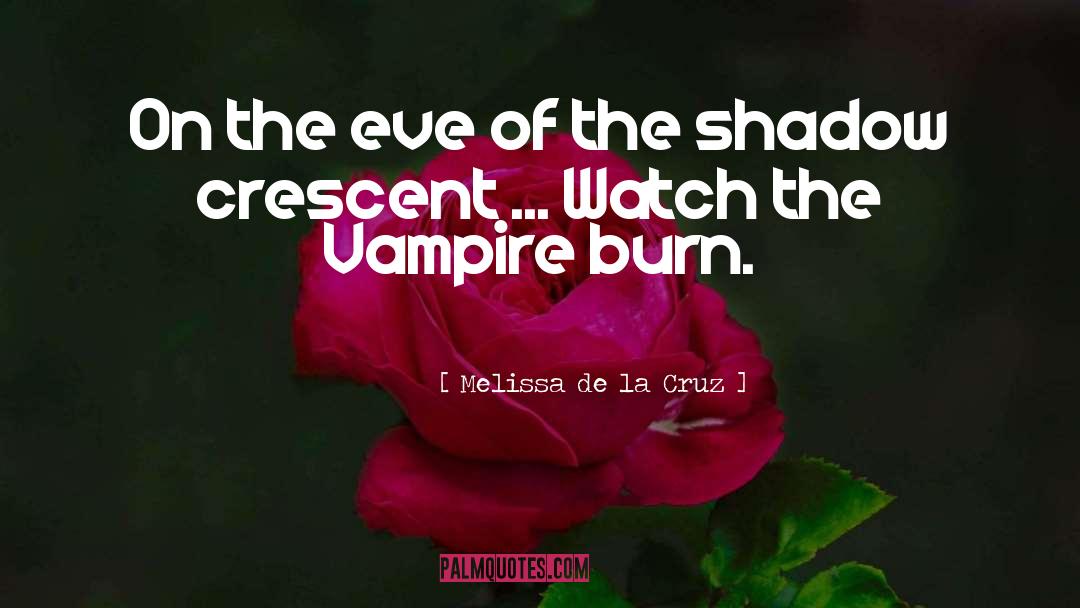 Sexy Vampire quotes by Melissa De La Cruz