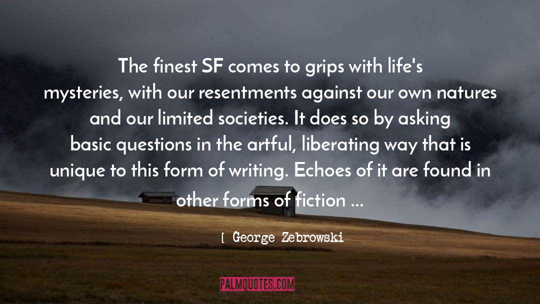 Sf quotes by George Zebrowski