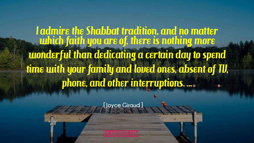 Shabbat quotes by Joyce Giraud