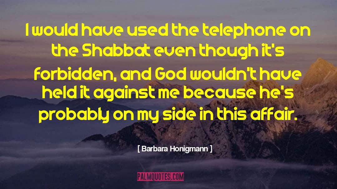 Shabbat quotes by Barbara Honigmann