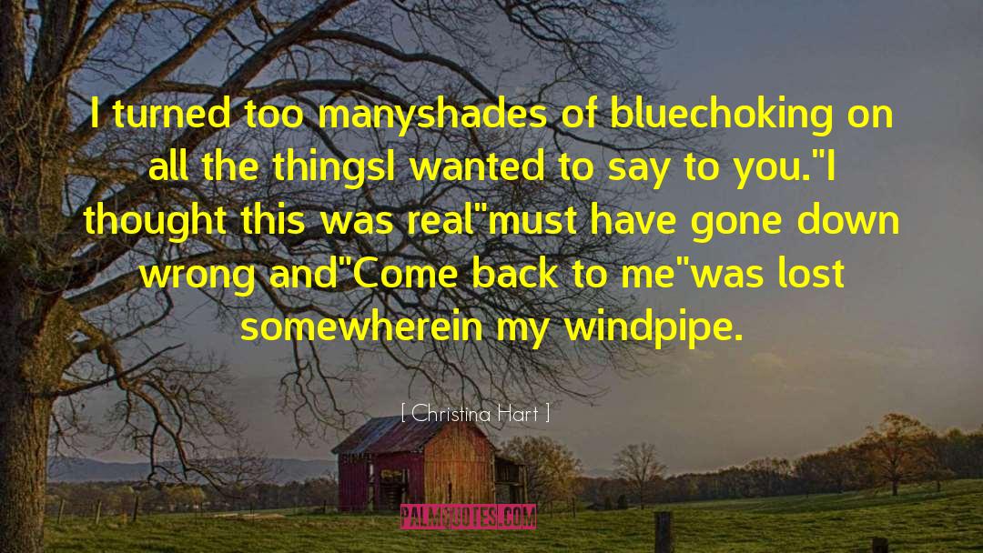 Shades Of Blue quotes by Christina Hart