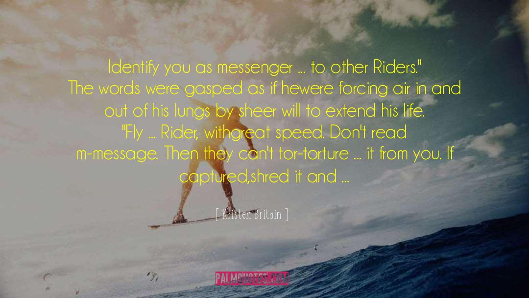 Shadow Rider Series quotes by Kristen Britain