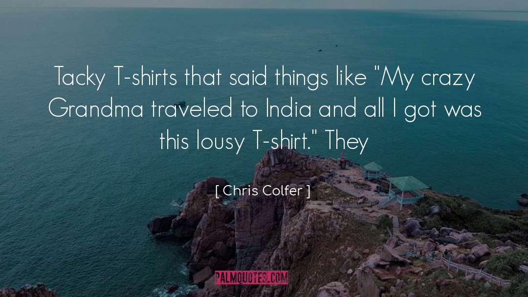 Shadow Shifter T Shirts quotes by Chris Colfer