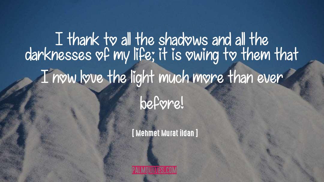 Shadows quotes by Mehmet Murat Ildan