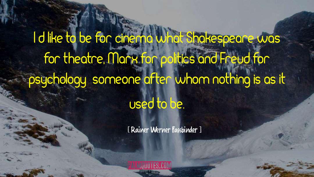 Shakespeare Agony quotes by Rainer Werner Fassbinder