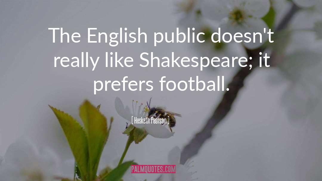 Shakespeare quotes by Hesketh Pearson