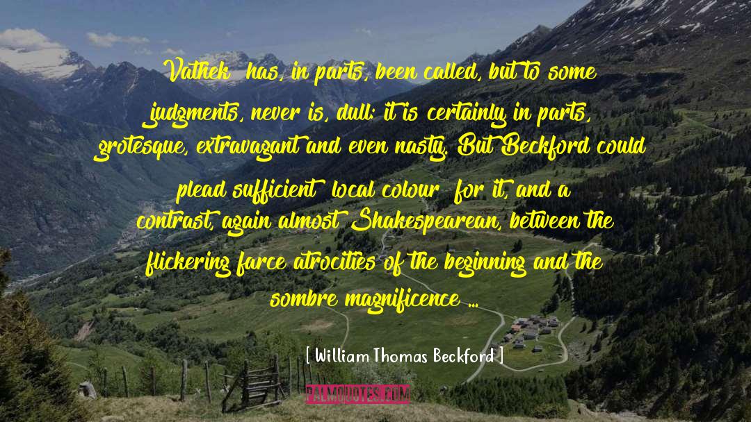 Shakespearean quotes by William Thomas Beckford